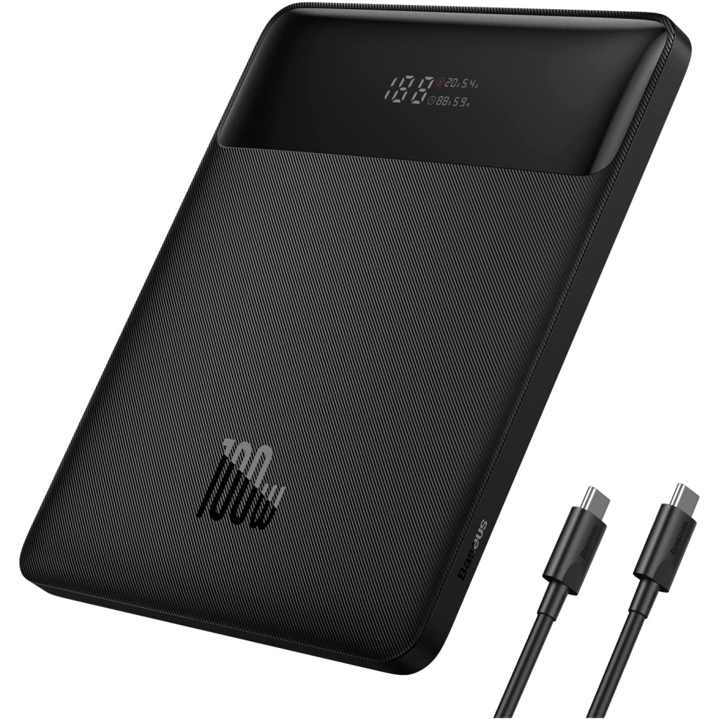 Батарея універсальна Baseus Blade Digital Display 20000mAh PD/100W, Black (PPDGL-01, PPBLD100-S) (PPBL000201) - зображення 2
