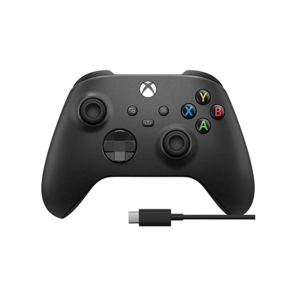 Геймпад Microsoft Wireless Controller Carbon Black + USB Type-C (1V8-00002) - зображення 1