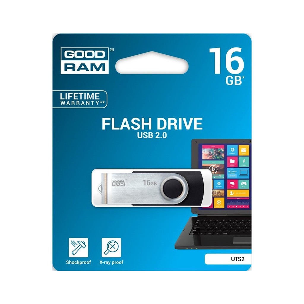 USB флеш накопичувач Goodram 16GB Twister Black USB 2.0 (UTS2-0160K0R11) - зображення 5