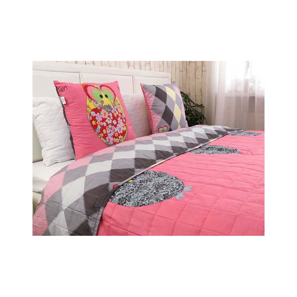 Подушка Руно декоративна "Owl Red" 50х50 см (306_Owl Red) - зображення 3
