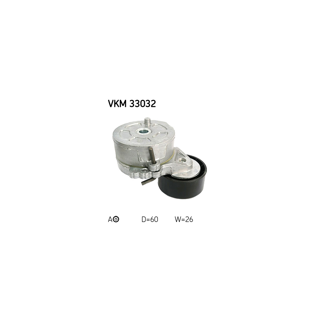 Натягувач ременя з роликом SKF VKM 33032 - зображення 2