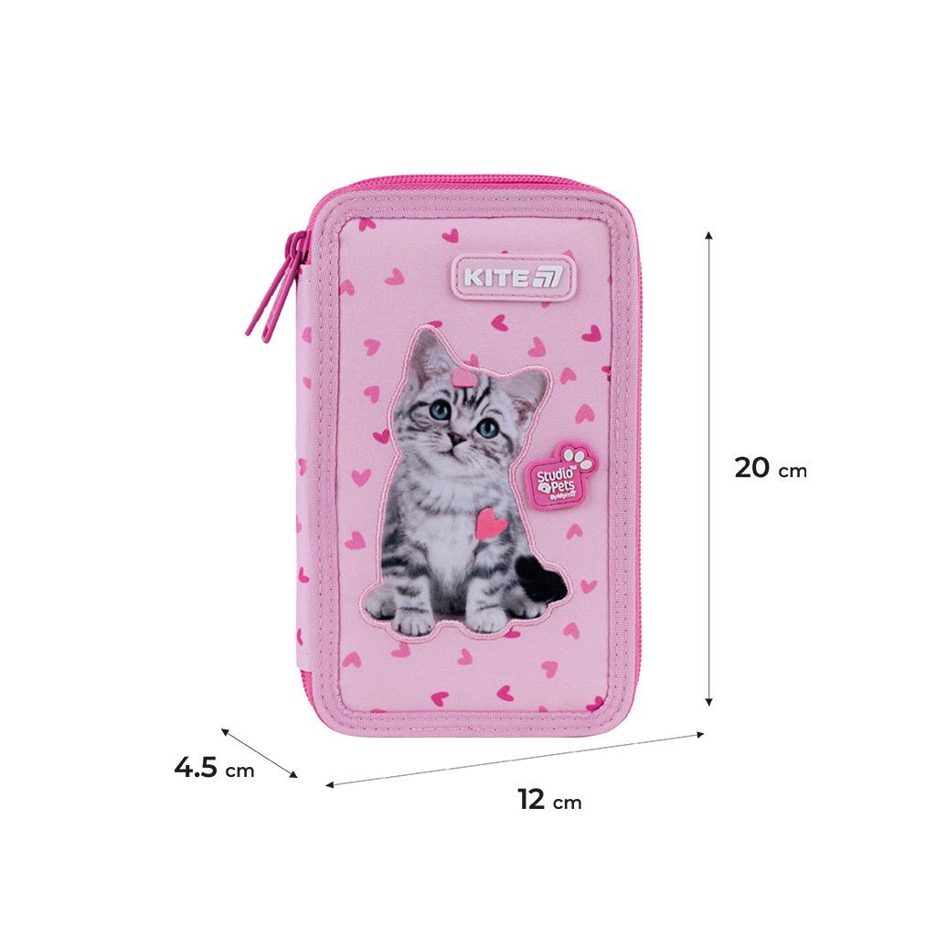 Пенал Kite 623 Studio Pets, 2 відділення (SP25-623) - изображение 2