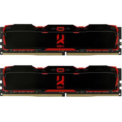Модуль пам'яті для комп'ютера DDR4 16GB (2x8GB) 2666 MHz IRDM Black Goodram (IR-X2666D464L16S/16GDC) - зображення 1