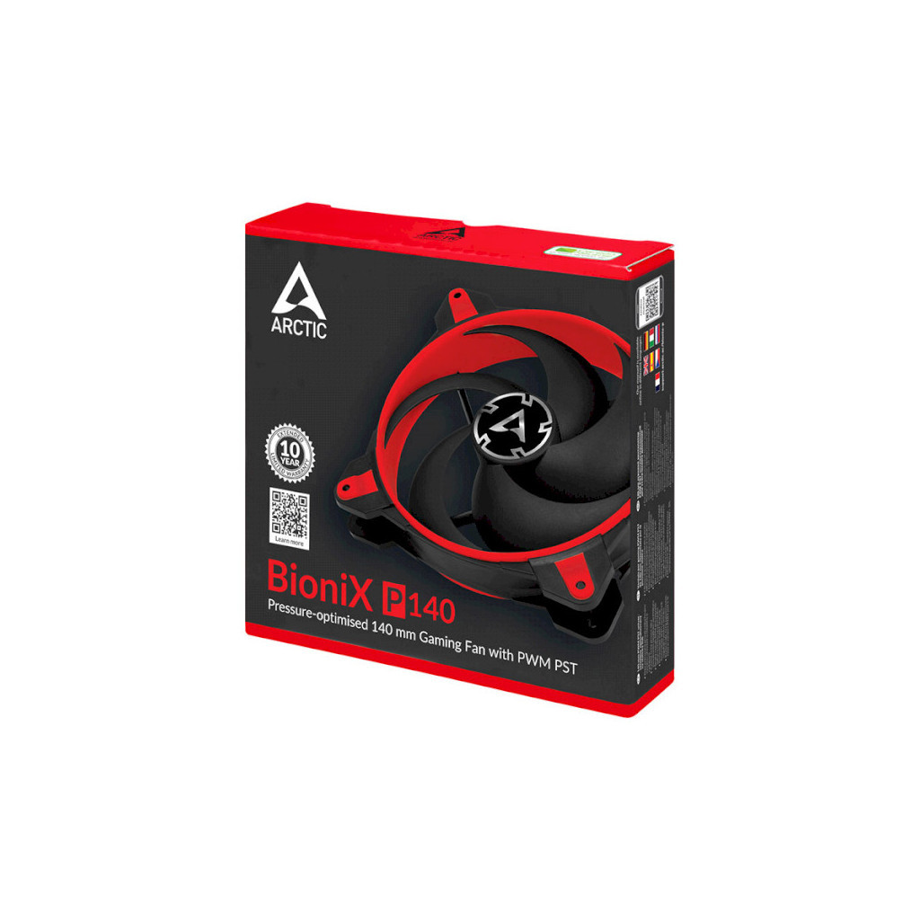 Кулер до корпусу Arctic BioniX P140 Red (ACFAN00127A) - зображення 4