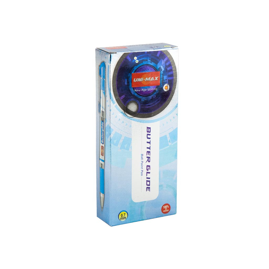 Ручка кулькова Unimax Butterglide, синя (UX-122-02) - зображення 3