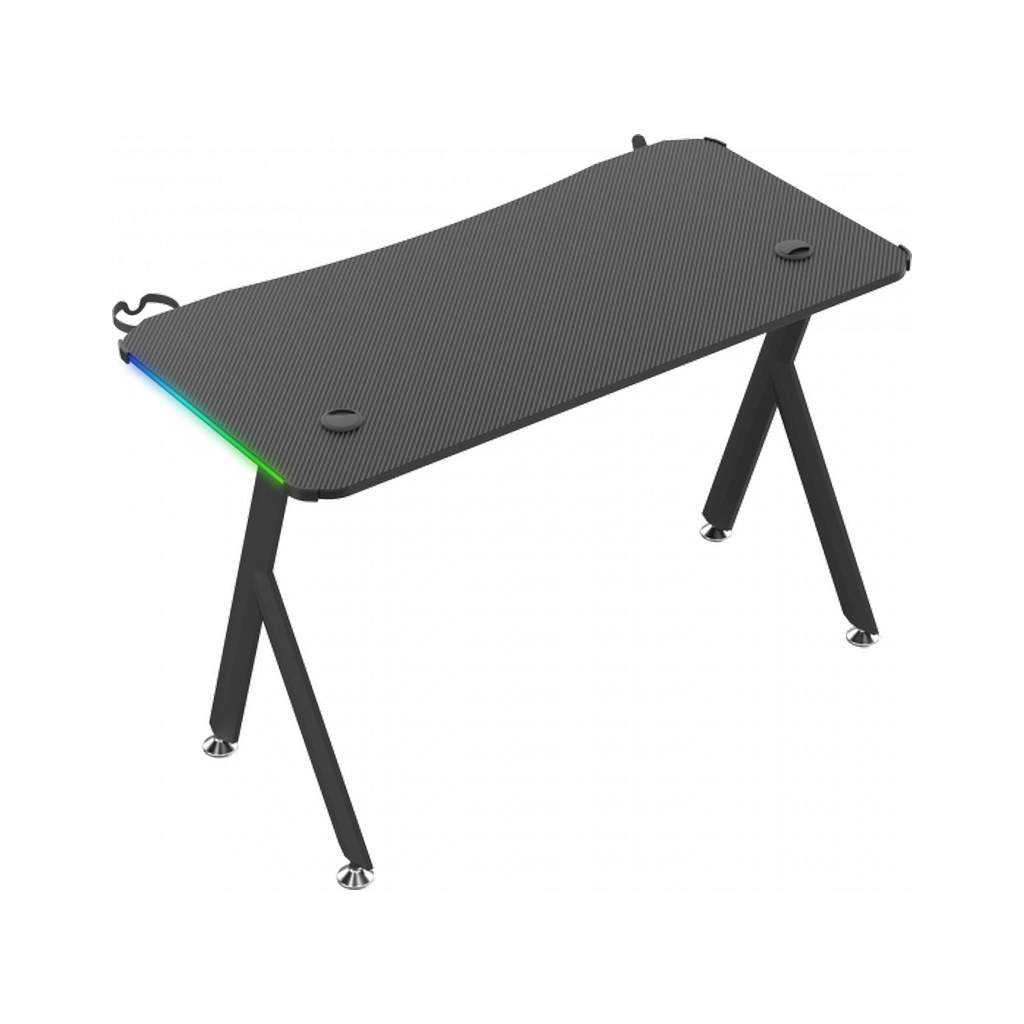 Комп'ютерний стіл GT Racer T-1224 Black (T-1224 (120x60x73) Black) - зображення 4