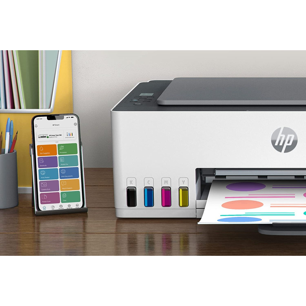 Багатофункціональний пристрій HP Smart Tank 580 c Wi-Fi (1F3Y2A) - изображение 8