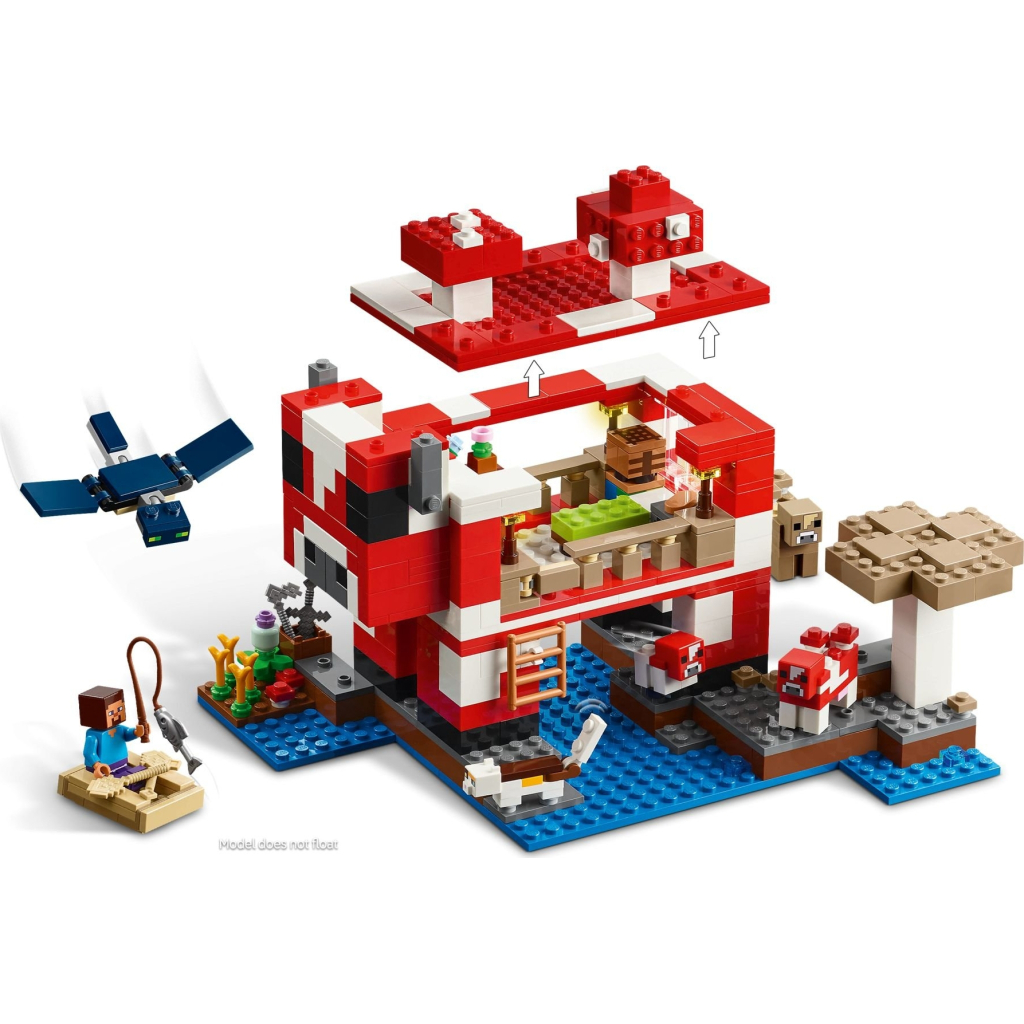 Конструктор LEGO Minecraft Грибний будинок (21270) - зображення 3