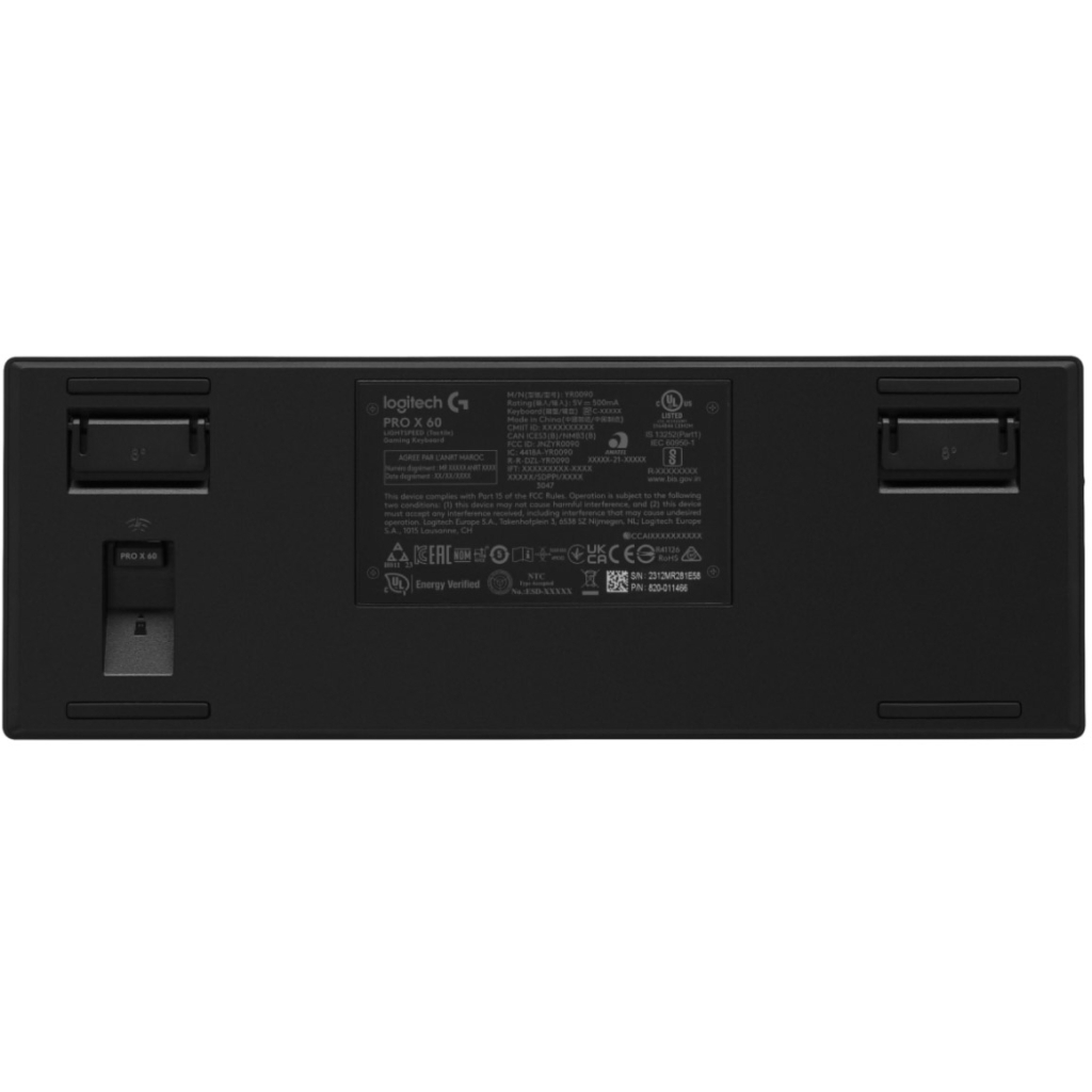Клавіатура Logitech G Pro X 60 Lightspeed GX Tactile Wireless/Bluetooth UA Black (920-011911) - зображення 6