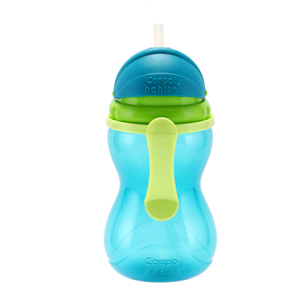 Поїльник-непроливайка Canpol babies 370 мл Блакитний (56/113_blu) - зображення 4