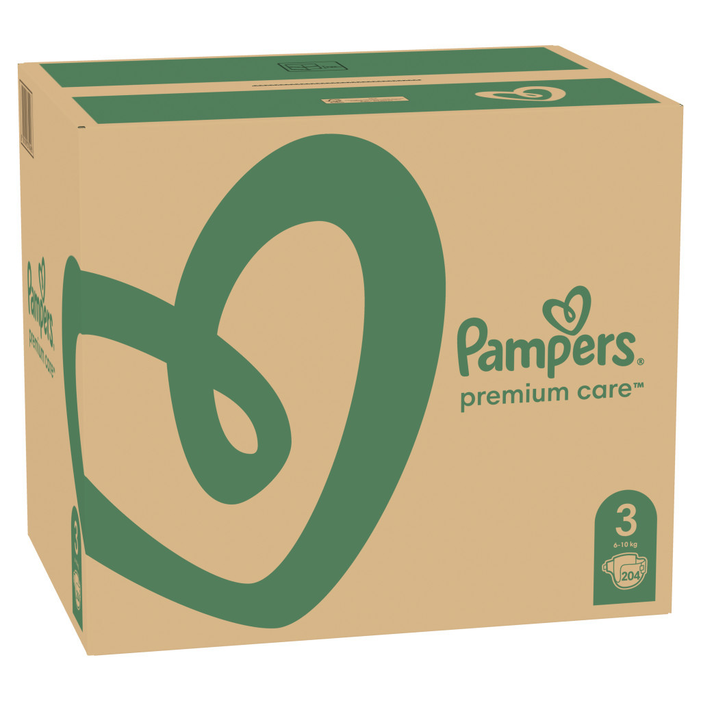 Підгузки Pampers Premium Care Midi Розмір 3 (6-10кг), 204 шт (8001090379498) - зображення 3