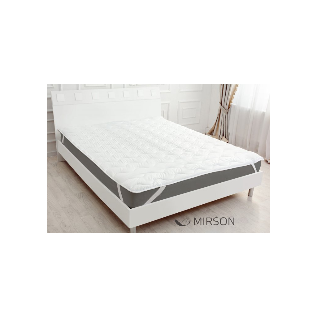Наматрацник MirSon Eco Light №1712 EcoSilk Air-Soft звичайний на резинці по кутах White 70x140 см (2200002888189) - зображення 2
