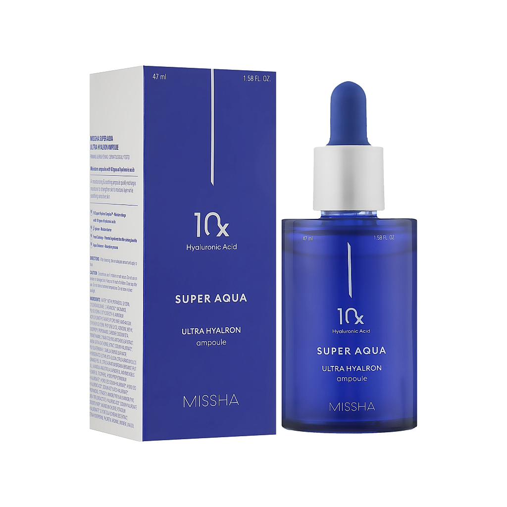 Сироватка для обличчя Missha Super Aqua Ultra Hyalron Ampoule 47 мл (8809747928729) - зображення 2