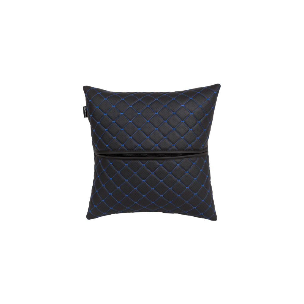 Подушка EVAtech ECO 40x40 см чорна з синьою ниткою (SPBCSBL) - зображення 2