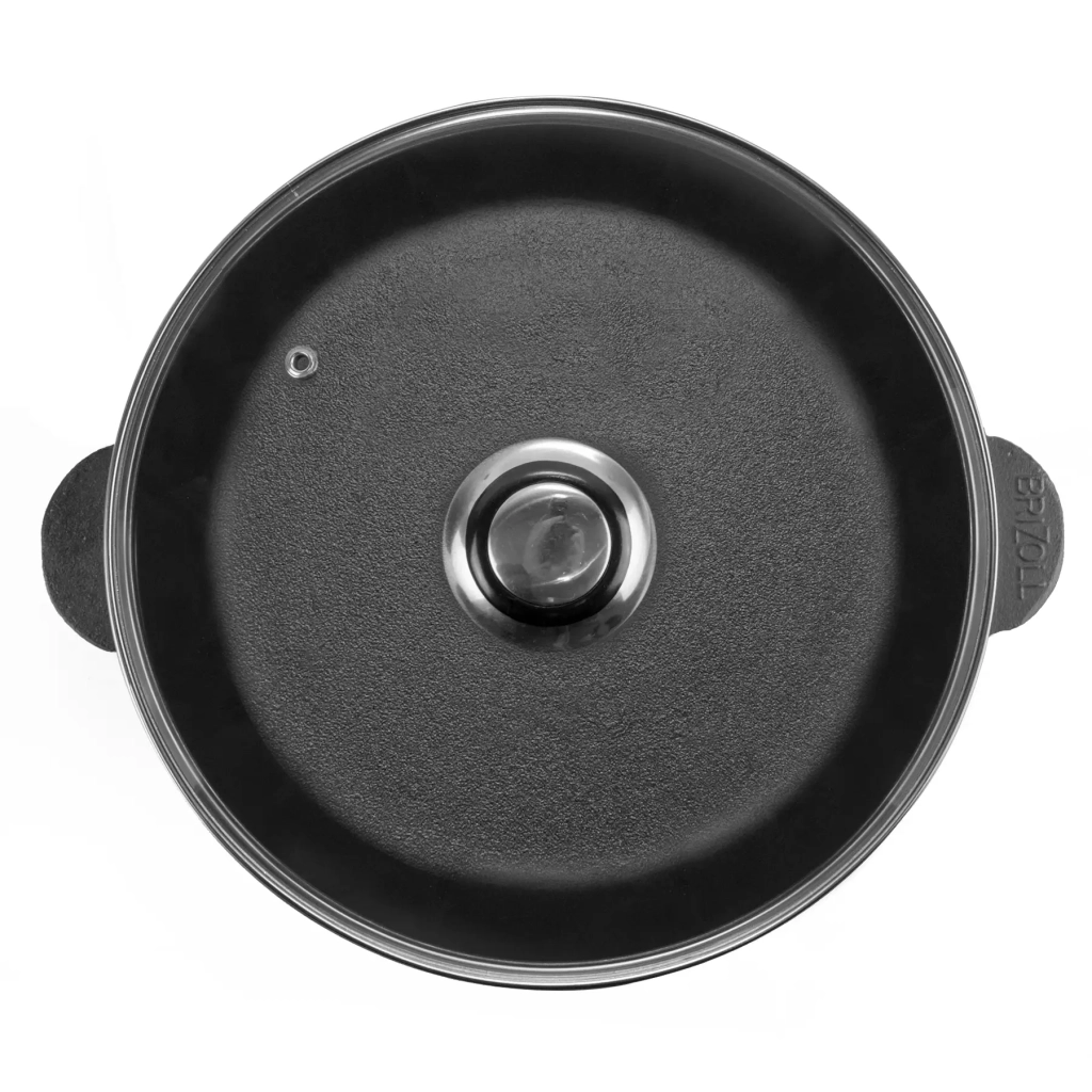 Сковорода Brizoll Monolith чавунна зі скляною кришкою 260х60 мм (M2660U-6) - зображення 5