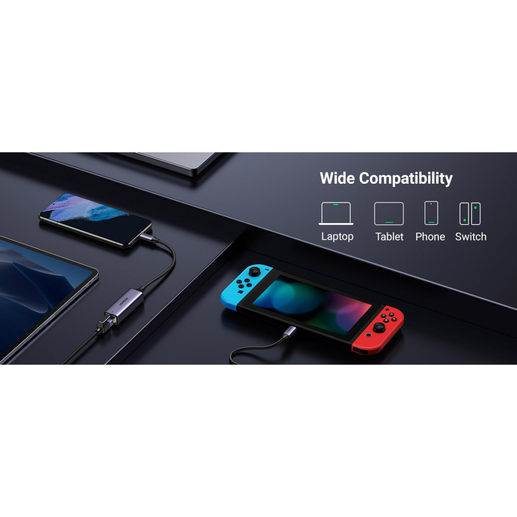 Перехідник USB-C to RJ45 Ethernet 1000Mbps CM199 Ugreen (50737) - изображение 7