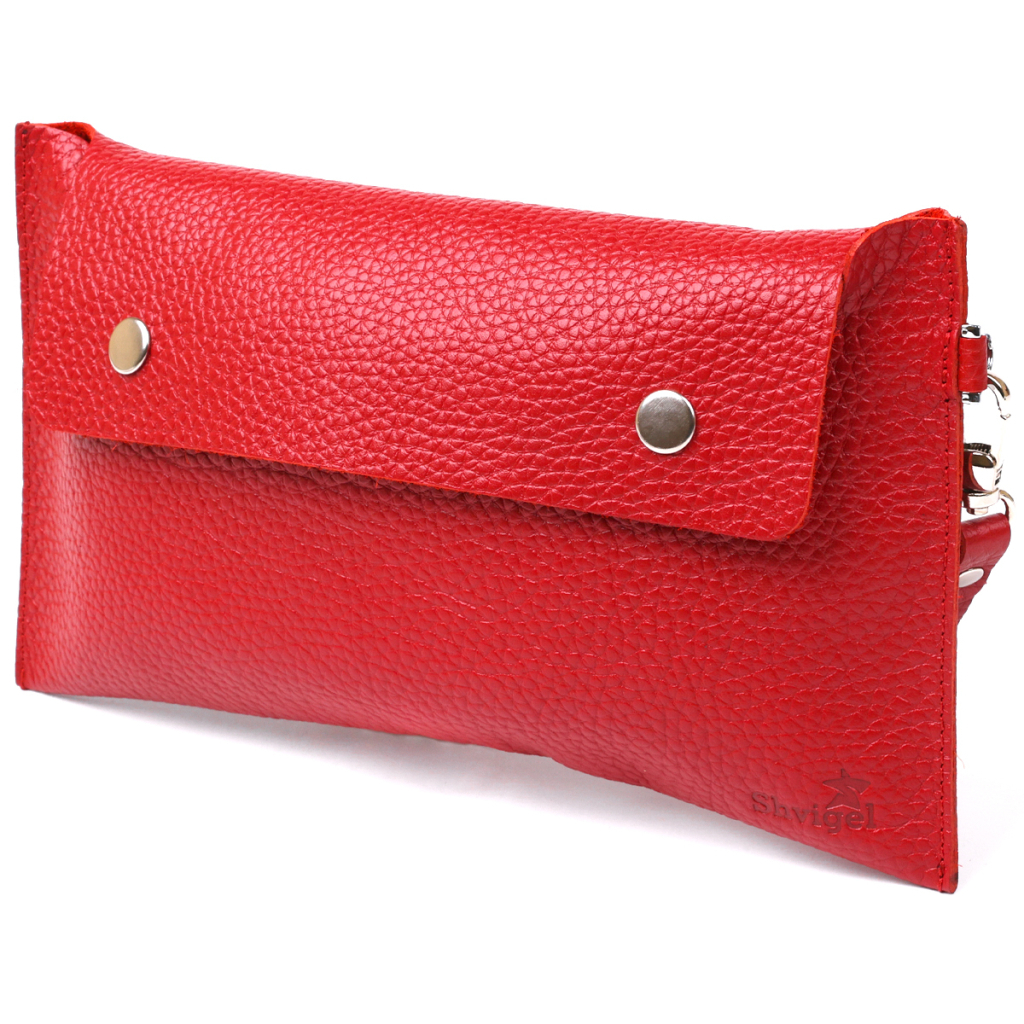 Косметичка Shvigel Шкіряна тревел Червона (16417) - зображення 1