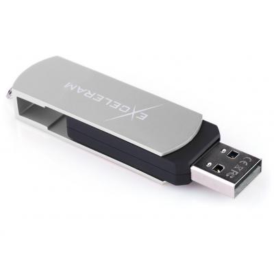 USB флеш накопичувач eXceleram 64GB P2 Series Silver/Black USB 2.0 (EXP2U2SIB64) - зображення 5