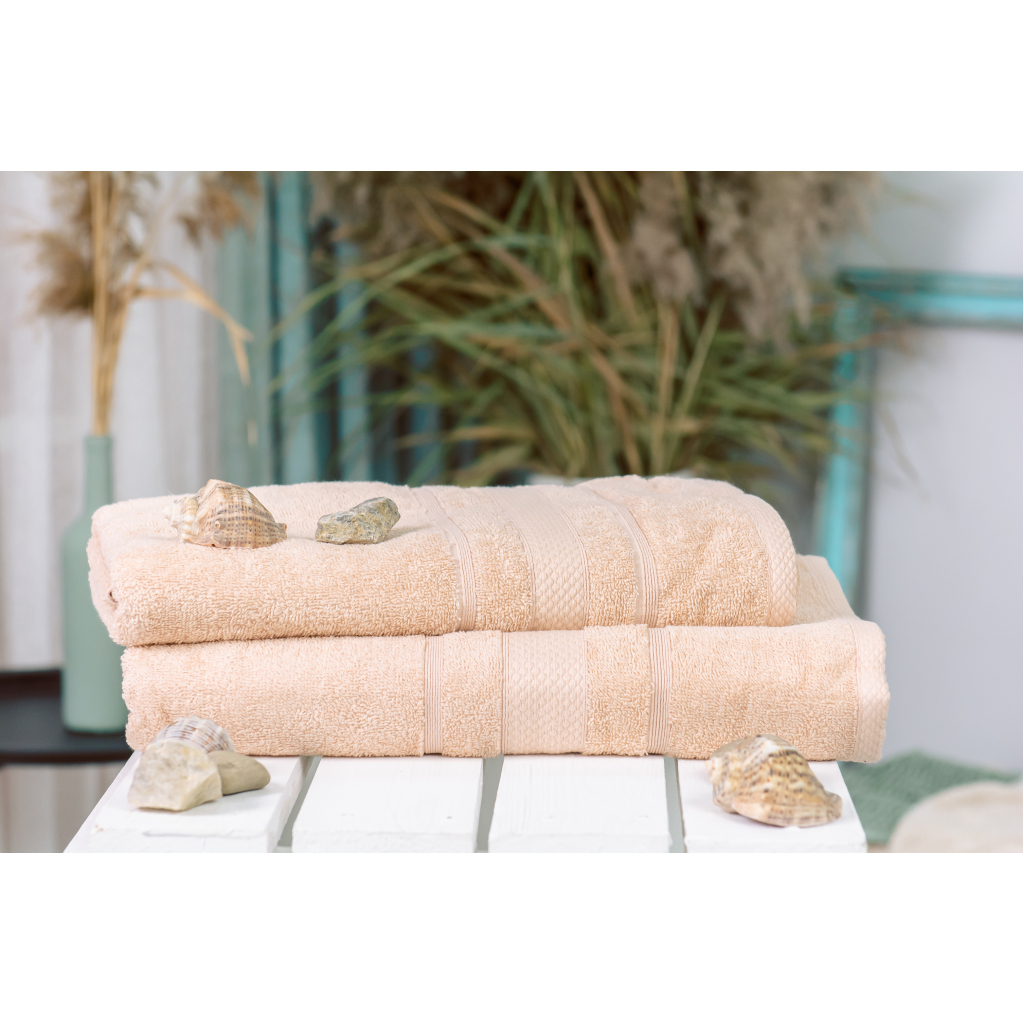 Рушник MirSon набір банних 5075 Elite SoftNess Ivory 50х90, 70х140 (2200003183139) - зображення 2