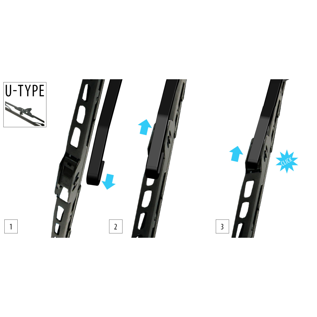 Щітка склоочисника OXIMO каркасна 550 мм / 22 (WUS550) - зображення 4