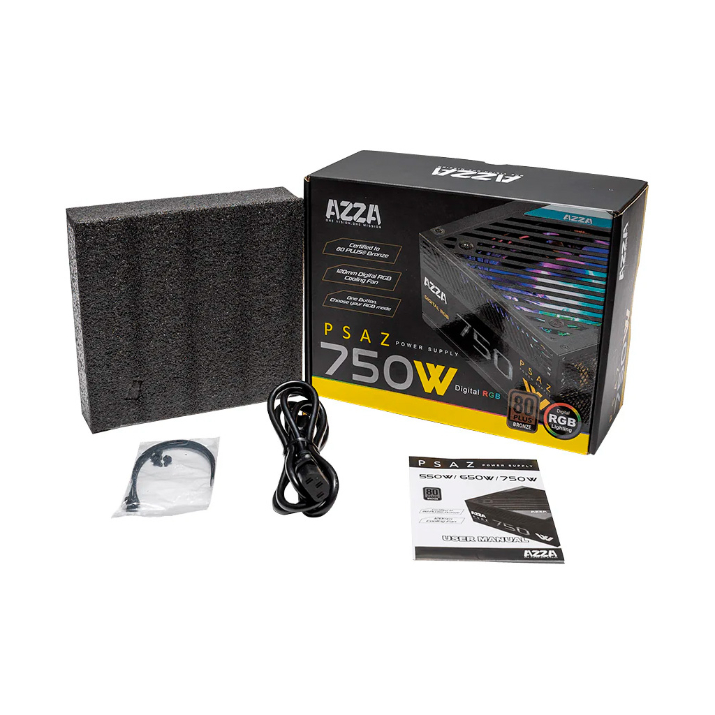 Блок живлення Azza 750W (PSAZ-750W ARGB) - зображення 5
