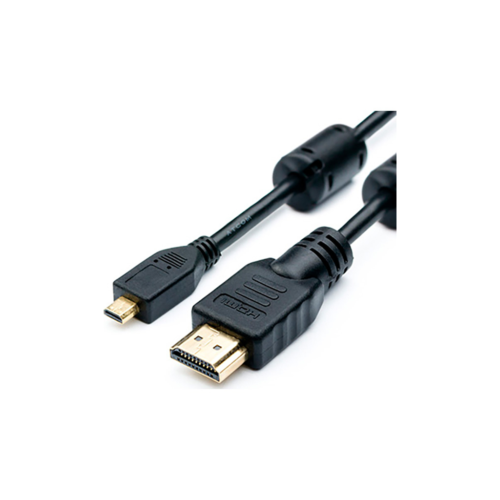 Кабель мультимедійний HDMI M to HDMI micro M 3.0m Atcom (22403) - зображення 1