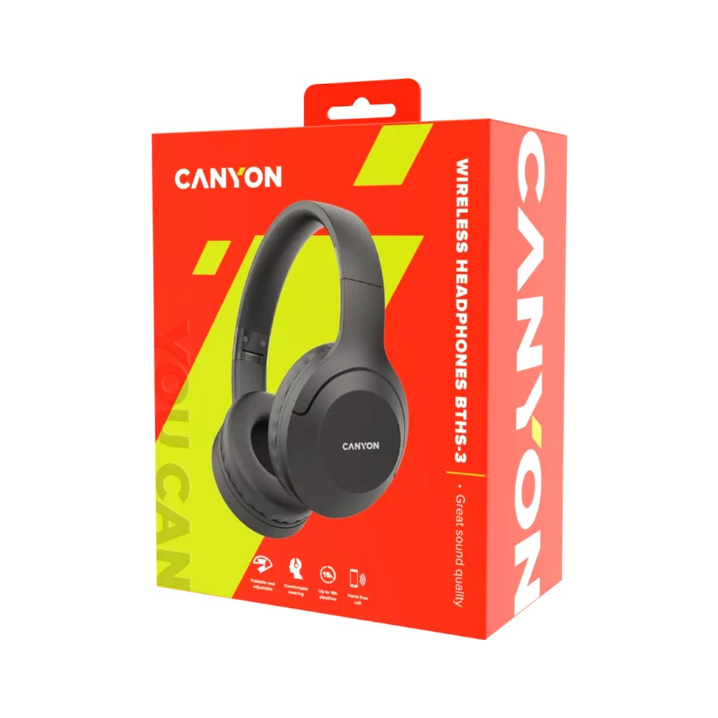 Навушники Canyon BTHS-3 Dark Grey (CNS-CBTHS3DG) - зображення 5