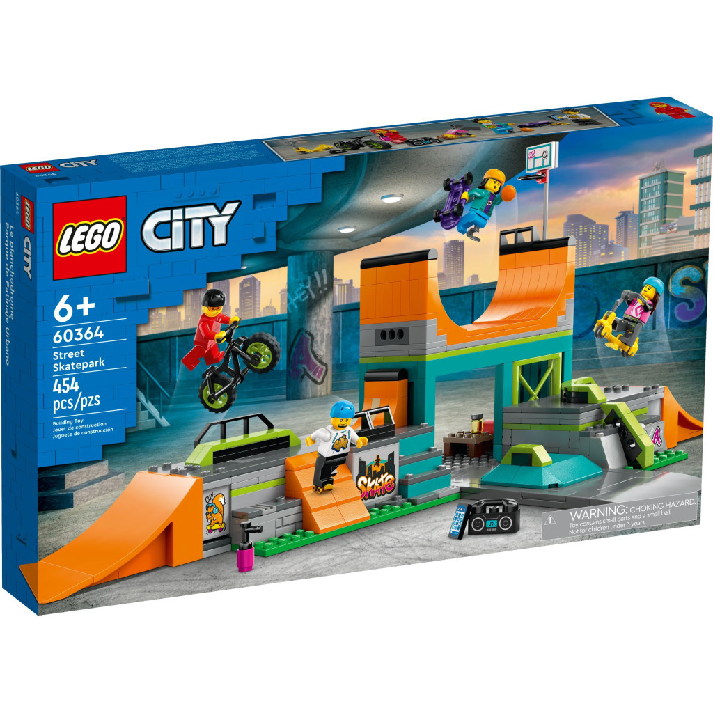 Конструктор LEGO City Вуличний скейтпарк 454 деталей (60364) - зображення 1
