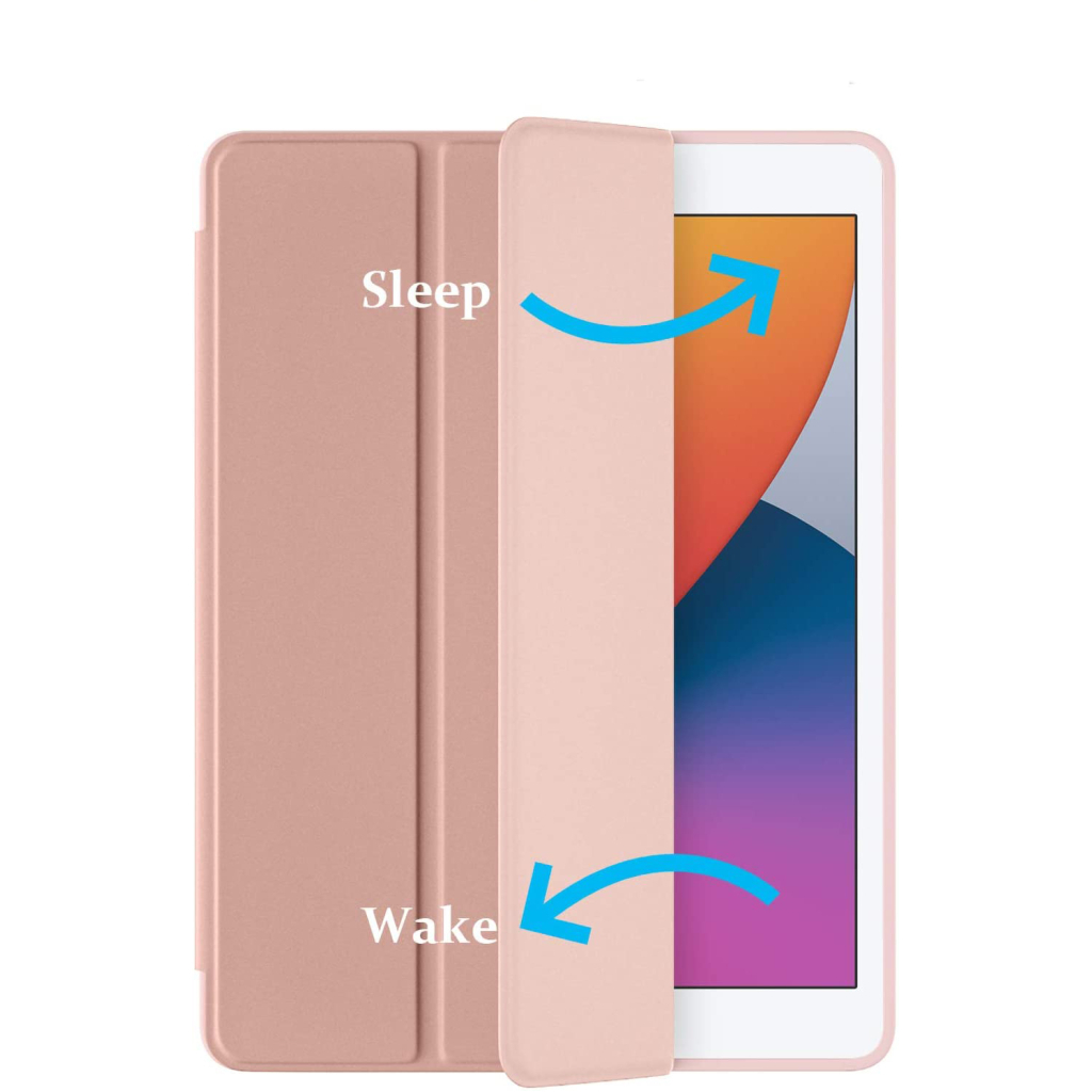 Чохол до планшета BeCover Tri Fold Soft TPU Silicone Apple iPad 10.2 2019/2020/2021 Rose Gold (706886) - зображення 2