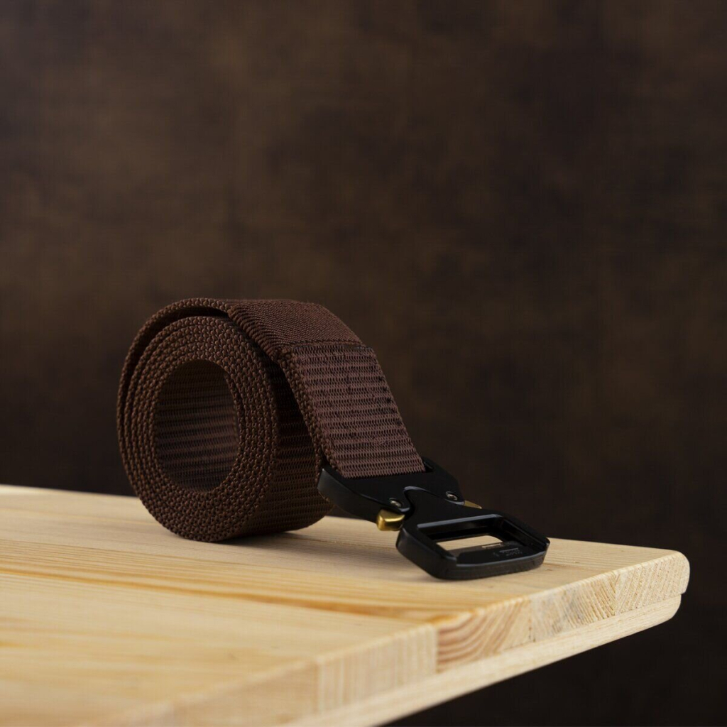 Ремінь Vintage Чоловічий текстильний Коричневий (20338) - зображення 8