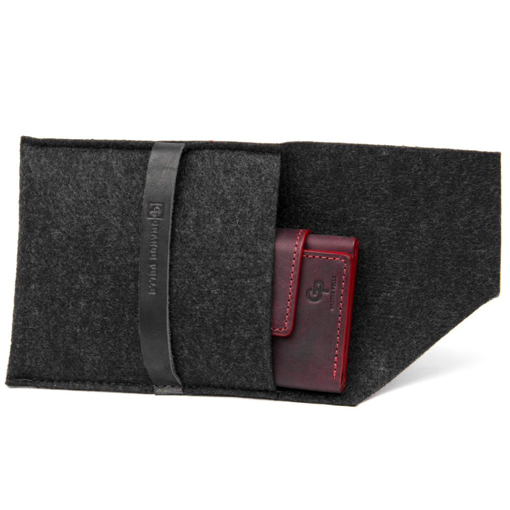 Портмоне Grande Pelle Матове вінтажне Бордове (11454) - зображення 8