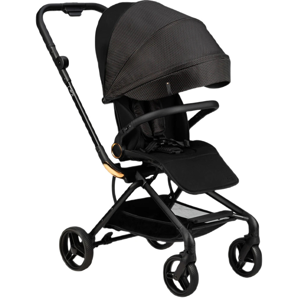 Коляска MoMi Adelle, чорна з червоним (WOSP00035) - зображення 2