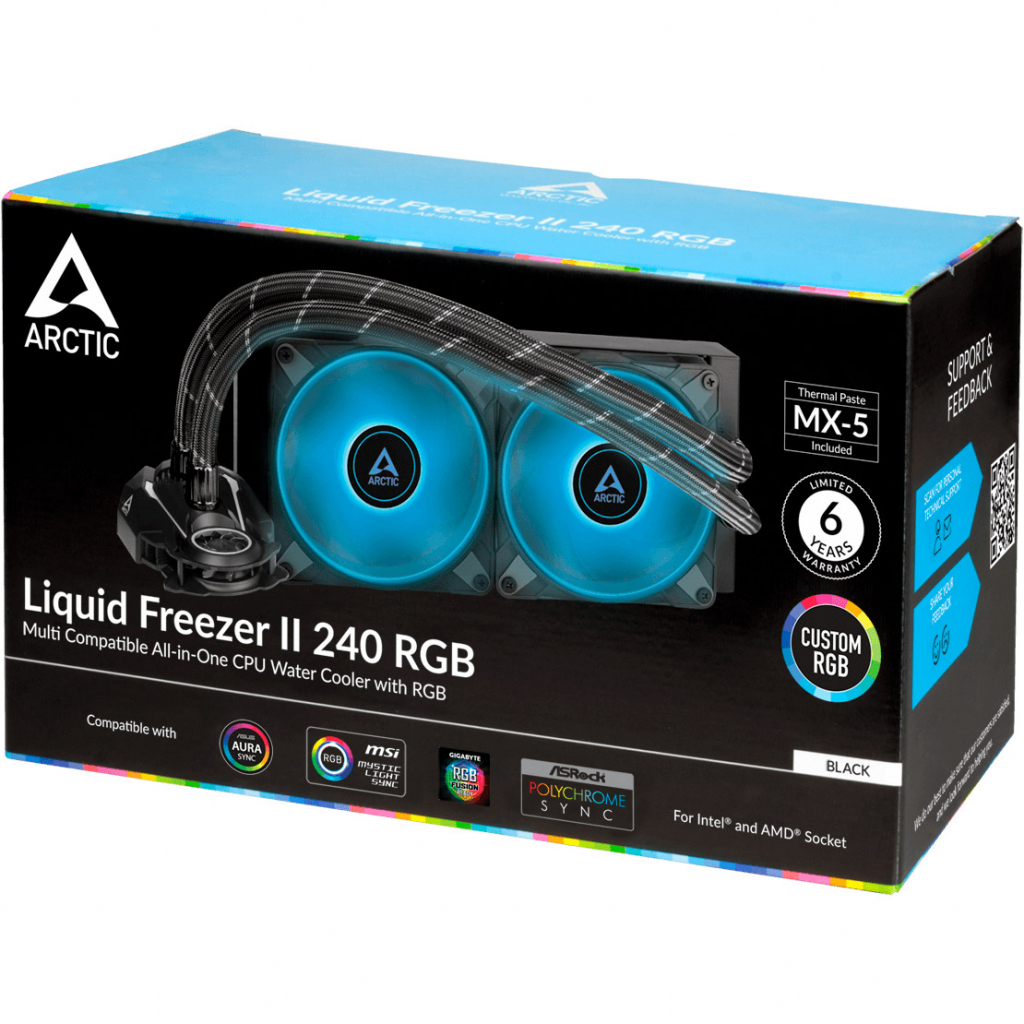 Система рідинного охолодження Arctic Liquid Freezer II 240 RGB (ACFRE00098A) - зображення 7