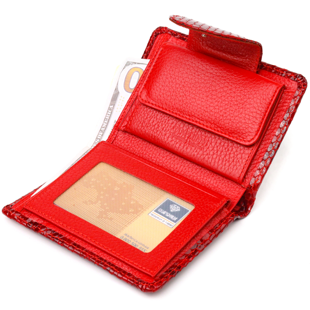 Гаманець Canpellini З натуральної шкіри Червоний (21682) - зображення 6