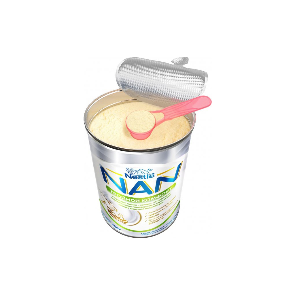 Дитяча суміш Nestle NAN Потрійний комфорт з народження, 400 г (7613035351462) - изображение 4