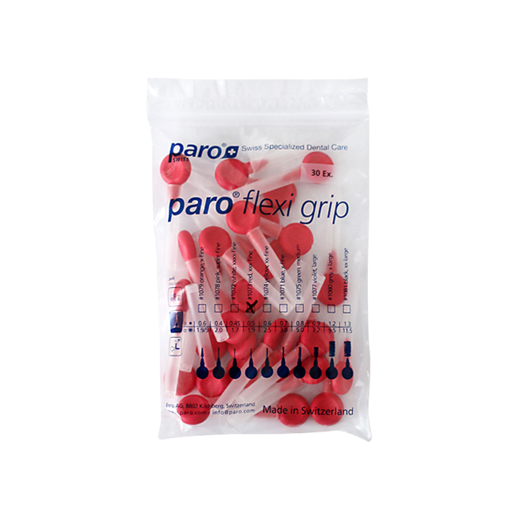 Щітки для міжзубних проміжків Paro Swiss Flexi Grip xxx-тонкі Ø 1.9 мм 30 шт. (7610458810736) - зображення 2