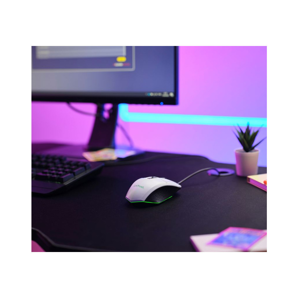 Мишка Trust GXT 109 Felox RGB White (25066) - зображення 9