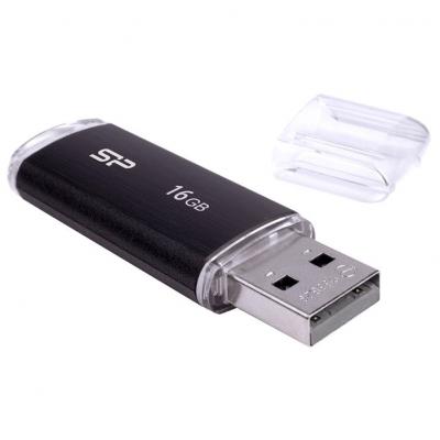 USB флеш накопичувач Silicon Power 16GB Ultima U02 Black USB 2.0 (SP016GBUF2U02V1K) - зображення 4