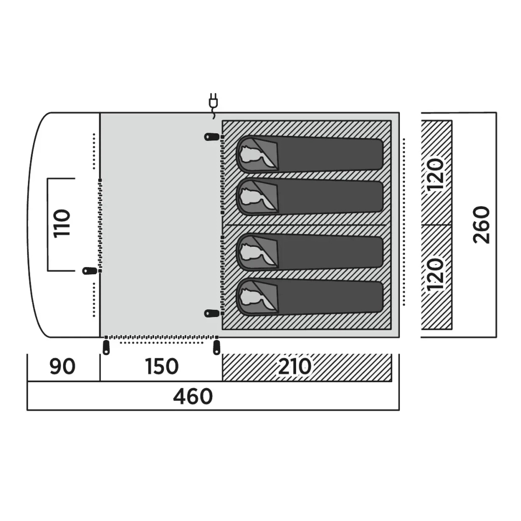 Намет Easy Camp Skarvan 4 (120496) (931572) - зображення 7
