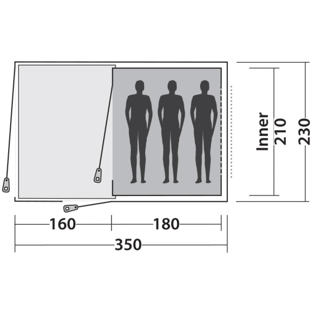 Намет Easy Camp Galaxy 300 Rustic Green (928901) - зображення 4