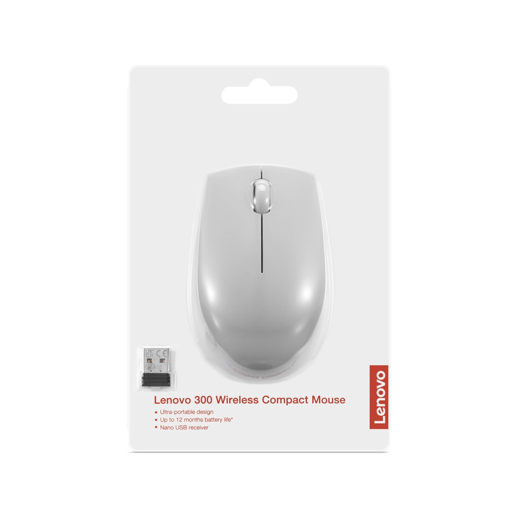 Мишка Lenovo 300 Wireless Arctic Grey (GY51L15678) - зображення 7