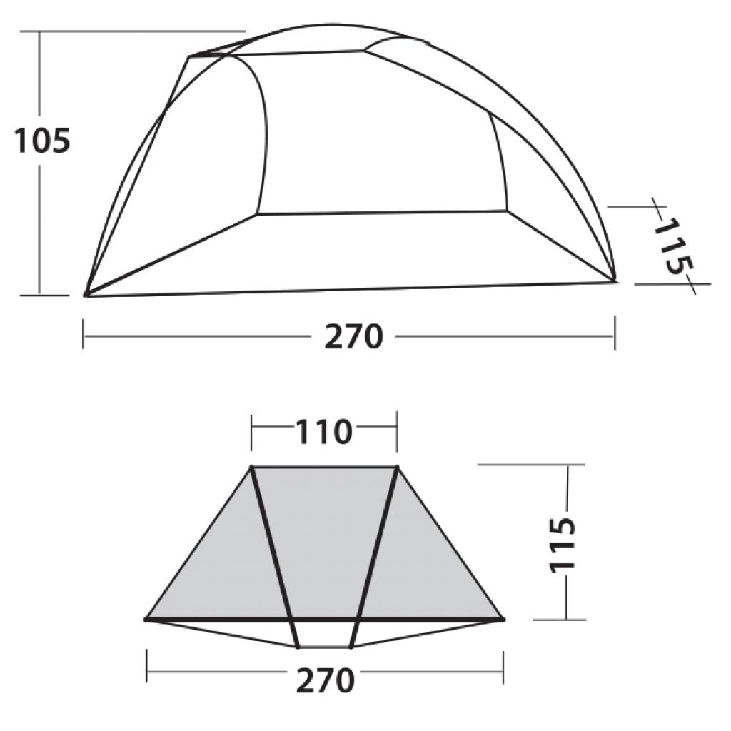 Намет Easy Camp Beach 50 Ocean Blue (928281) - зображення 3