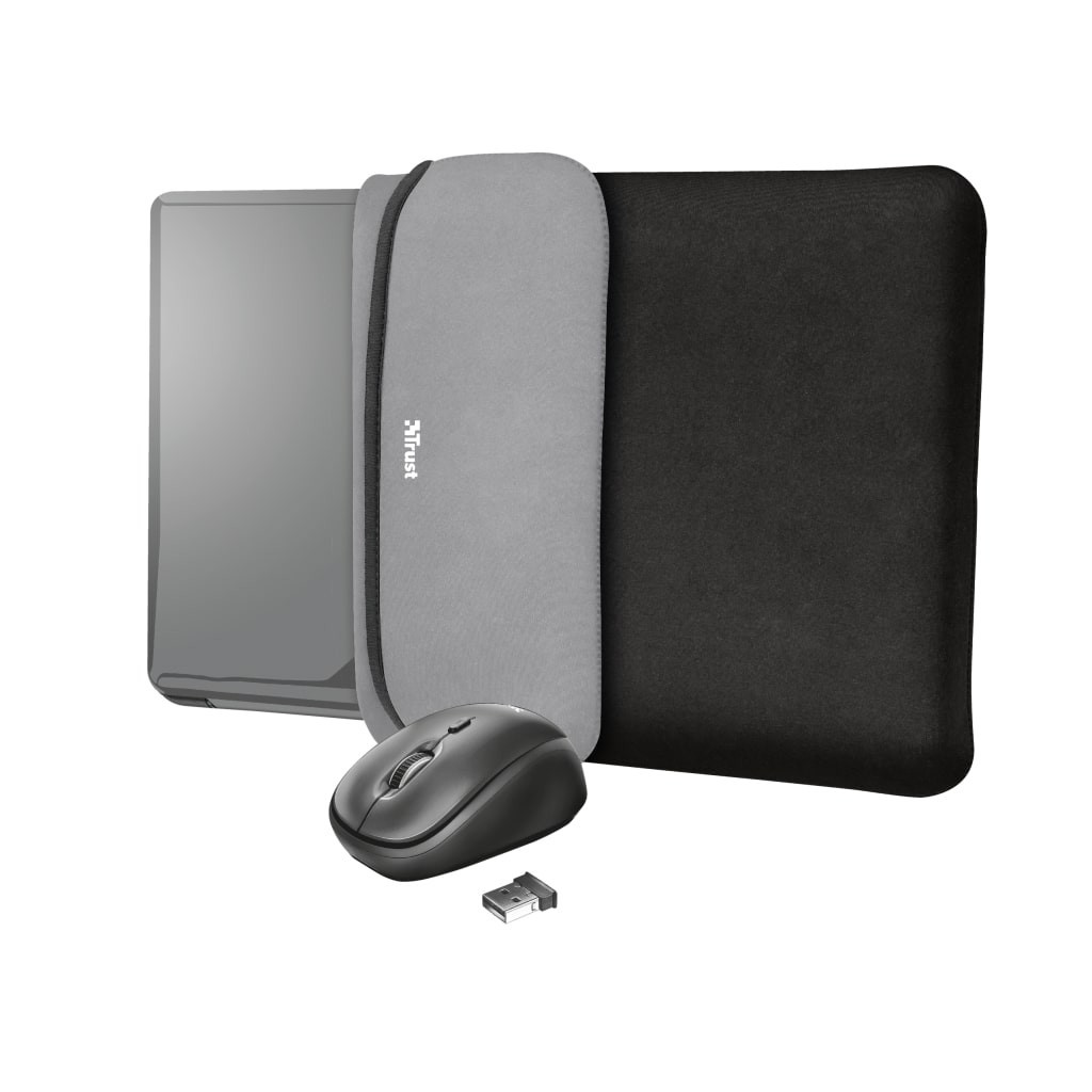 Чохол до ноутбука Trust 15.6" Yvo Mouse & Sleeve Black + mouse (23449) - зображення 1