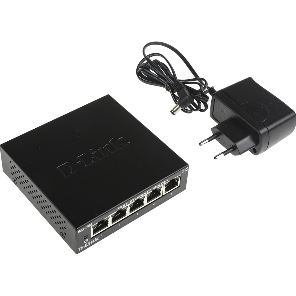 Комутатор мережевий D-Link DES-105/E - зображення 4