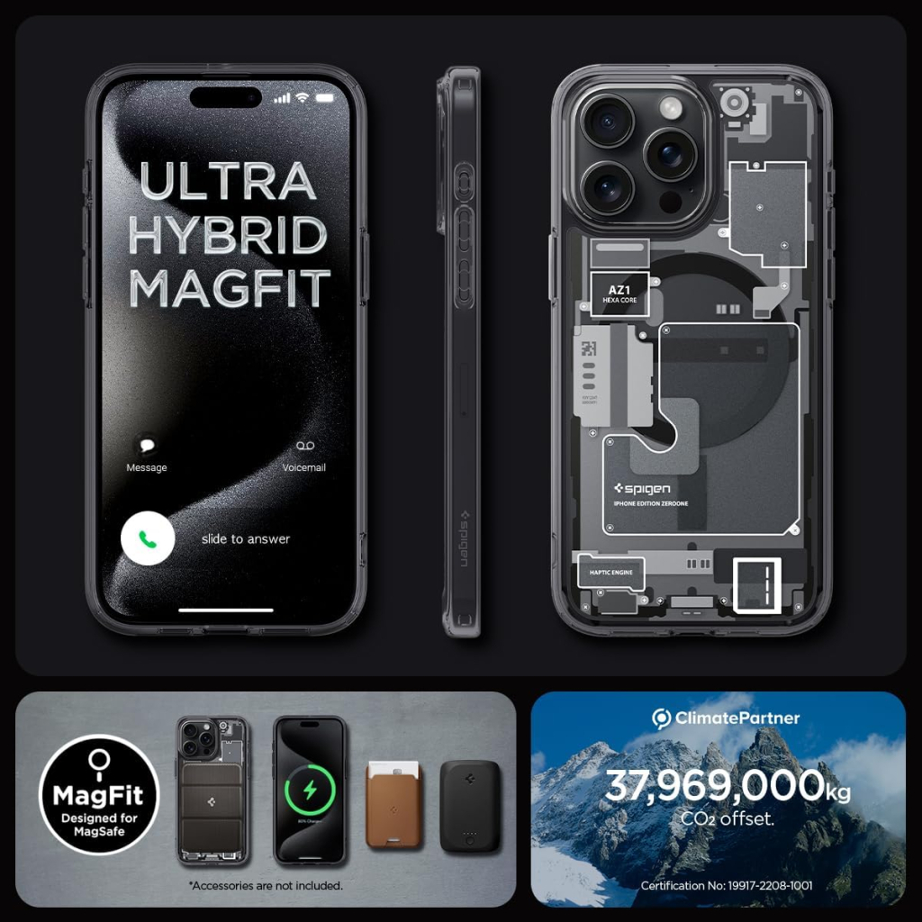 Чохол до мобільного телефона Spigen Apple iPhone 15 Pro Ultra Hybrid MagFit Zero One (ACS06721) - зображення 9