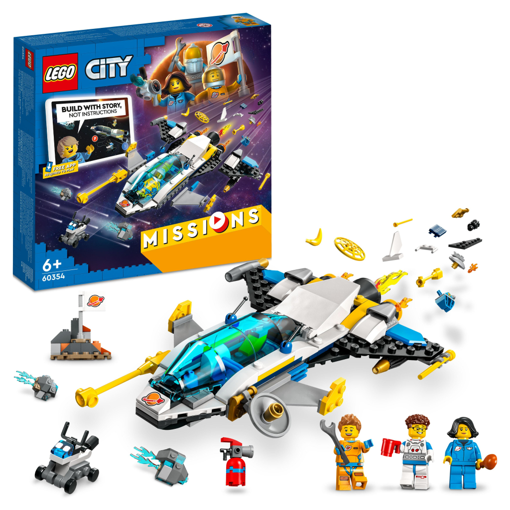 Конструктор LEGO City Missions Місії дослідження Марсу на космічному кораблі 298 деталей (60354) - зображення 2