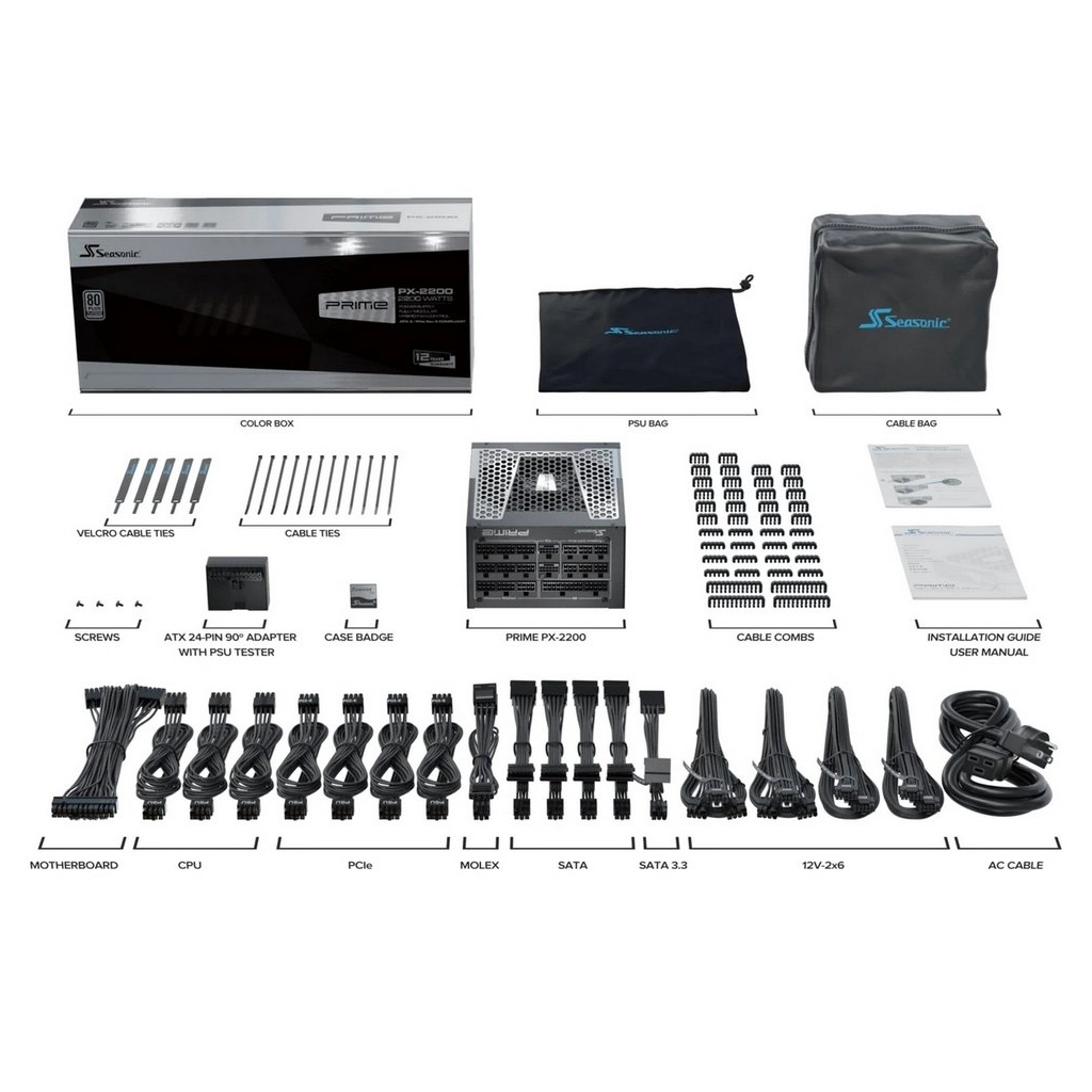 Блок живлення Seasonic 2200W (PRIME PX 2200-ATX31) - зображення 12