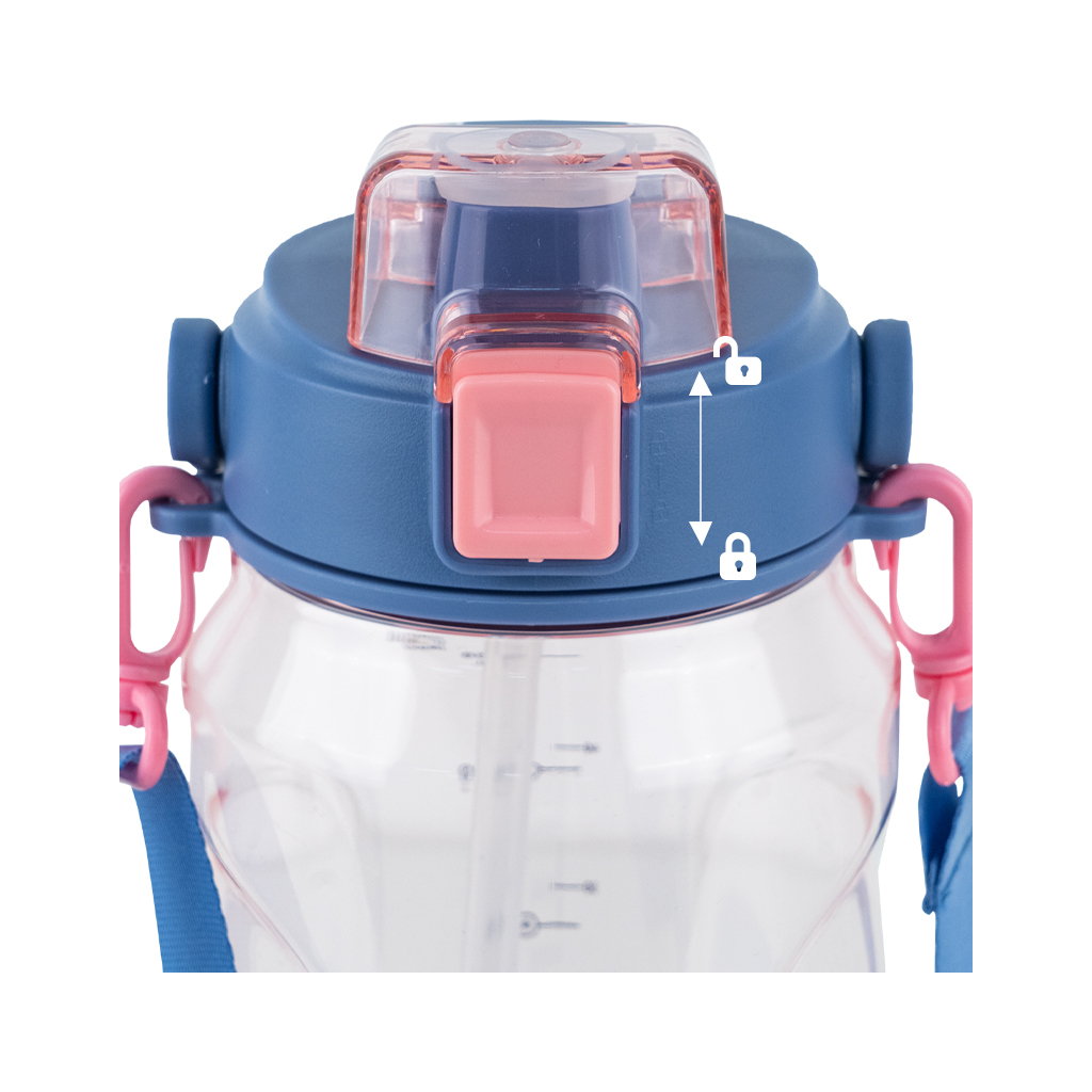 Поїльник-непроливайка Kite 1500 мл, рожева (K24-1202-2) - зображення 6
