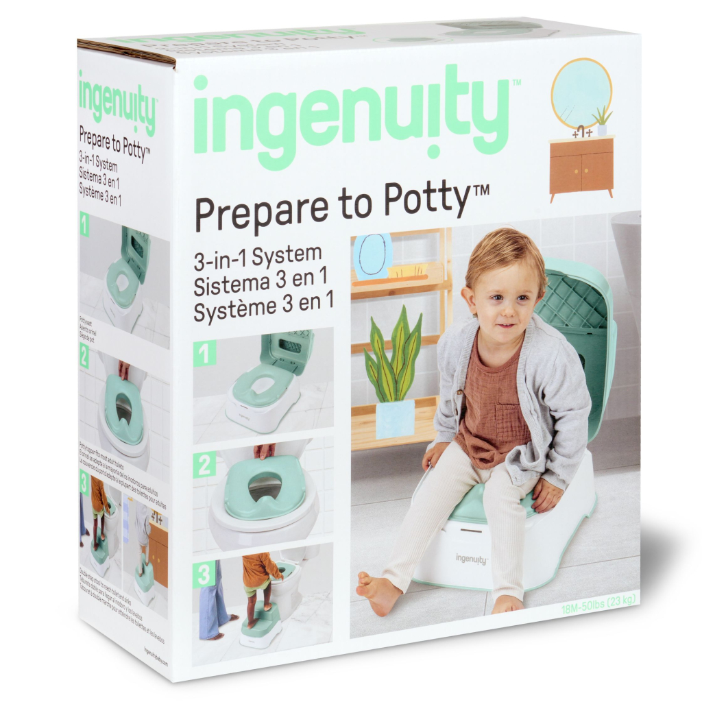 Горщик Ingenuity підставка дитячий 3 в 1 Prepare to Potty (17143) - зображення 3