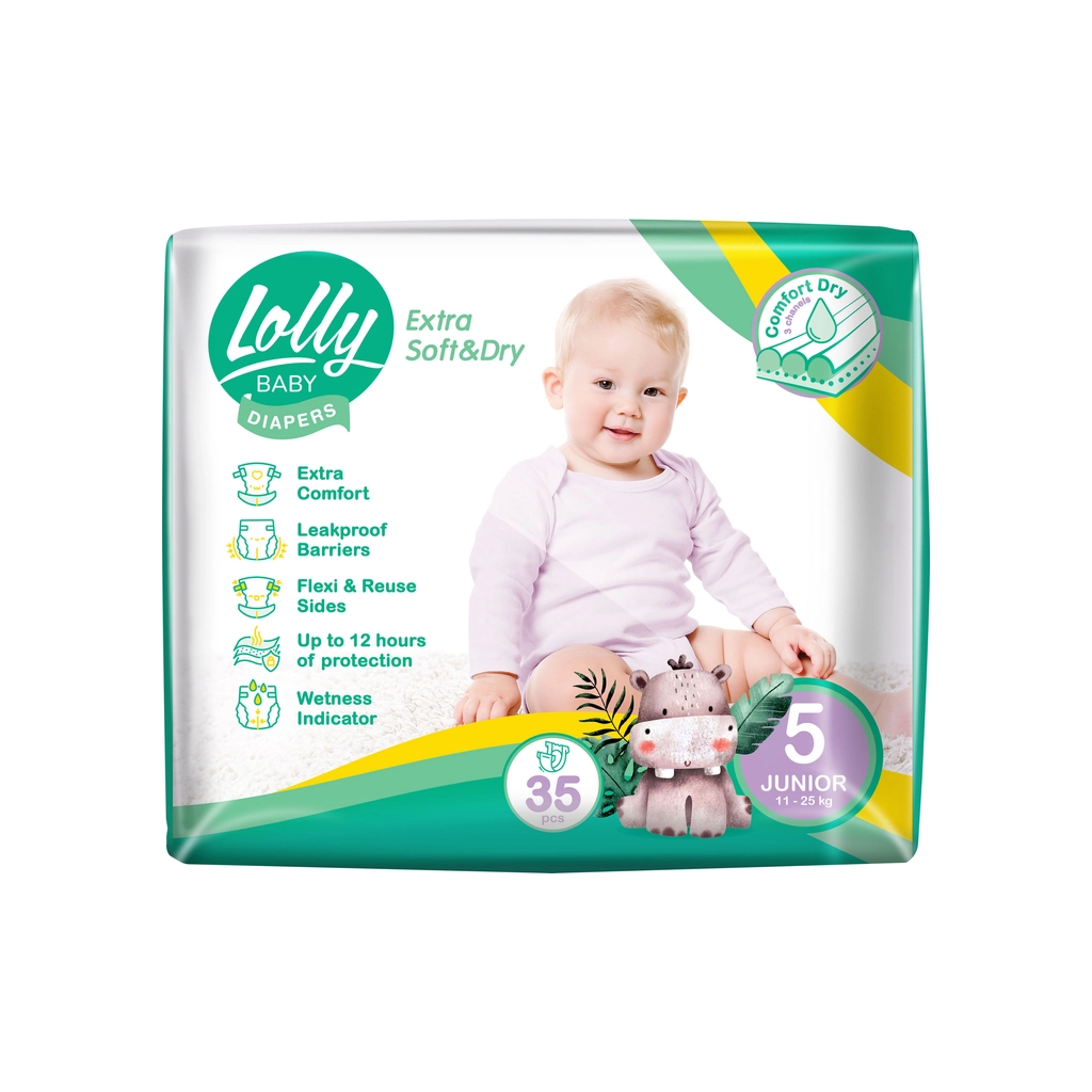 Підгузки Lolly Soft Junior 5 11-25 кг 35 шт (4820174981273) - зображення 1